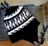 Black/White Alpaca Hat