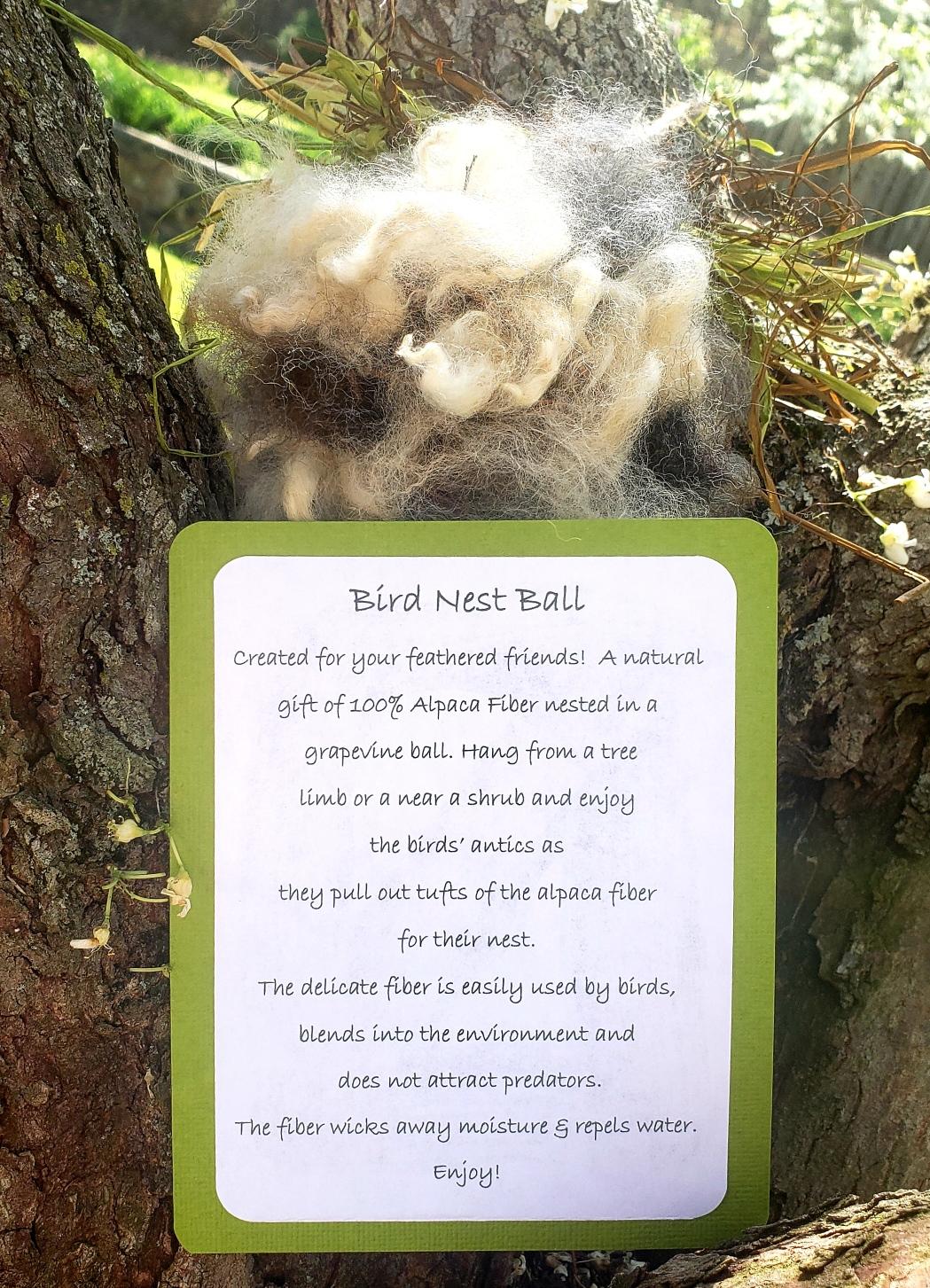 Bird Nesting Balls – Teaberry Alpaca Farms