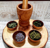 Teaberry Farms Mortar & Pestle and Herbs